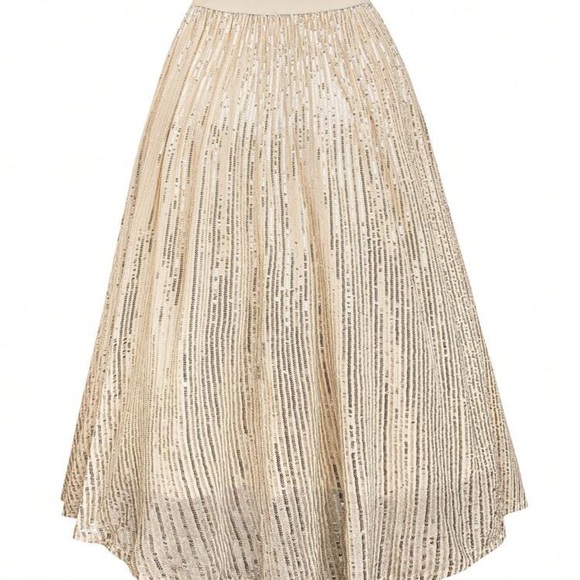 Dresses & Skirts - Sequin Silver Skirt